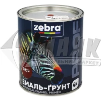 Емаль-ґрунт алкідна ZEBRA PROF 087Р 0,8 кг червоно-коричнева