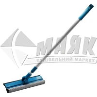 Швабра для вікон з губкою Bi-Plast 30×70-120 см поворотна телескопічна ручка