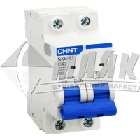 Вимикач автоматичний Chint NXB-63 2Р 40А 6кА С