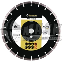 Диск алмазний відрізний Baumesser 1A1RSS/C3 Asphalt PRO 300×3,2×10×25,4 мм сегментований