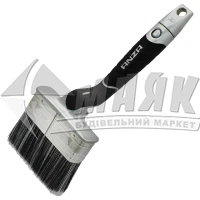 Пензель плаский для зовнішніх робіт ANZA Platinum 100 мм вигнута пластикова ручка
