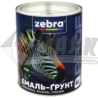 Емаль-ґрунт алкідна ZEBRA PROF 043Р 2,5 кг темно-зелена