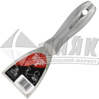 Шпатель OLEJNIK 75 мм нержавіюча сталь металева ручка