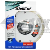 Диск алмазний відрізний Wellcut Promo 125×7×22,23 мм сегментований
