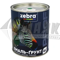 Емаль-ґрунт алкідна ZEBRA PROF 036Р 0,8 кг зелена