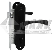 Замок врізний з ручками Avers 2800 with BP+ ASPECT РП-85.23 без циліндром чорний