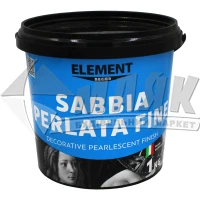 Покриття декоративне інтер'єрне ELEMENT Decor Sabbia Perlata Fine з кварцовим піском та перламутром 1 кг