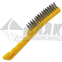 Щітка по металу ручна NovoTools 4-рядна пластикова