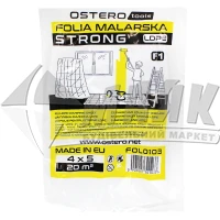 Плівка поліетиленова захисна OSTERO STRONG-20 F1 20 мкм 4×5 м прозора