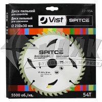 Диск пиляльний Spitce 54T 210×30 мм 54Т