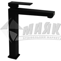 Змішувач для умивальника Armatura Logon Black одноважільний настільний високий