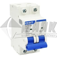 Вимикач автоматичний Chint NXB-63 2Р 50А 6кА С