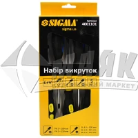 Набір викруток SIGMA 5 шт (SL, РН) Cr-V