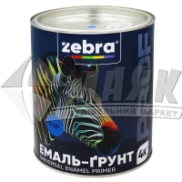 Емаль-ґрунт алкідна ZEBRA PROF 043Р 2,5 кг блакитна