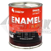 Емаль для підлоги Спектр Enamel ПФ-266 0,9 кг жовто-коричнева (горіх)