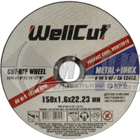 Диск абразивний відрізний по металу WellCut A36S BF 150×1,6×22,23 мм