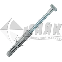 Дюбель розпірний з шурупом шестигранна головка Wkret-met 14×10×100 мм