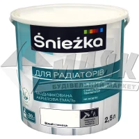 Емаль для радіаторів Sniezka акрилова 2,5 л білий глянець