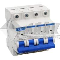Вимикач автоматичний Chint NXB-63 4Р 63А 6кА С