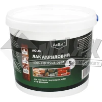 Лак універсальний Arsal акриловий 5 л шовковисто-матовий