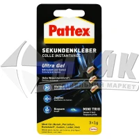 Клей універсальний Pattex Тріо гель 3×1 г