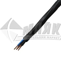 Кабель силовий мідний негорючий моноліт ВВГнг-LS 5×2,5 чорний