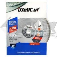 Диск алмазний відрізний Wellcut Promo 230×7×22,23 мм турбований