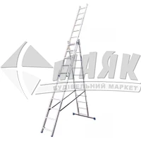 Драбина алюмінієва VIRASTAR TRIOMAX 3 секції 11 сходинок