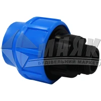 Муфта для водопровідної труби Unisera 32 мм 3/4" зовнішня різьба