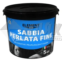 Покриття декоративне інтер'єрне ELEMENT Decor Sabbia Perlata Fine з кварцовим піском та перламутром 5 кг