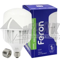 Лампа світлодіодна циліндр Feron 50Вт Е27/Е40 HP 6400К (LB-65)