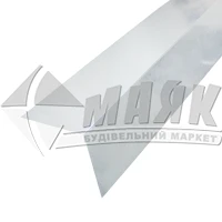 Коник покрівельний прямий оцинкований 115×115 мм 2 м/п