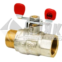 Кран кульовий повнопрохідний Armatura 3/4" внутрішня-зовнішня різьба ручка метелик