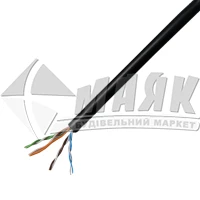 Кабель комп&grave;ютерний мідний багатожильний 4×2×0,54 23AWG зовнішній екранований (F/UTP-cat 6) ЗЗКМ