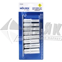 Набір головок MOLDER 1/4" 10-22 мм 8 предметів Cr-V