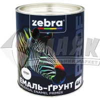 Емаль-ґрунт алкідна ZEBRA PROF 010Р 2,5 кг біла