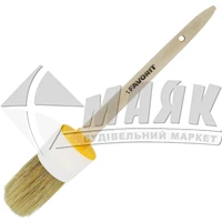 Пензель малярний круглий Favorit №12 45 мм натуральний ворс дерев'яна ручка