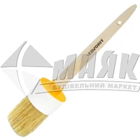 Пензель малярний круглий Favorit №16 55 мм натуральний ворс дерев'яна ручка