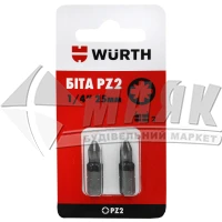 Біта WURTH РZ2×25 мм 2 шт