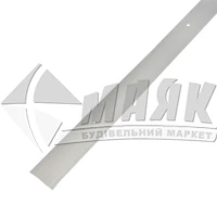 Планка поріжна алюмінієва Алюпро ПК40 ПАС-1911 гладка 5×40×1800 мм срібло матове