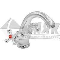 Змішувач для умивальника ZERIX 2Р JAP 827 двовентильний настільний