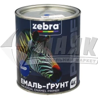 Емаль-ґрунт алкідна ZEBRA PROF 055Р 0,8 кг синя