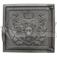 Дверцята для топки чавунні KHLP Лев 270×290 мм 4,75 кг