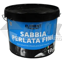 Покриття декоративне інтер'єрне ELEMENT Decor Sabbia Perlata Fine з кварцовим піском та перламутром 10 кг