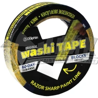 Стрічка малярна Blue Dolphin Washi Ultra Premium 25 мм×50 м жовта
