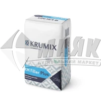 Шпаклівка гіпсова для гіпсокартонних швів спеціальна KRUMIX KM Filler Plus 25 кг
