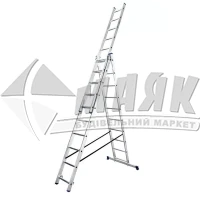 Драбина алюмінієва VIRASTAR TRIOMAX 3 секції 10 сходинок