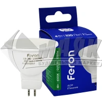 Лампа світлодіодна точкова Feron 4Вт GU5.3/G5.3 MR16 4000°К (LB-240) 25683