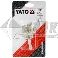Муфта універсальна швидкознімна YATO 1/4" зі штуцером для шланга 6 мм