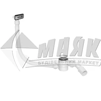 Сифон для ванни McALPINE HC30-EX клік-клак з отвором 40/50 хром